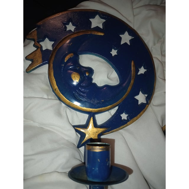 1994 Partylite 6 Piece Celestial Whimsigoth Themed Candle Holder Set Unused Been Stored With Original Stickers For Sale - Image 11 of 12