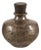 Vintage Indian Hammered Metal Water Vessel with Wooden Stopper For Sale