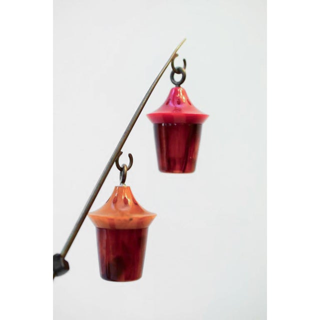 Metal Chinese Figurine Salt and Pepper Holder by Richard Rohac, 1950s For Sale - Image 7 of 10