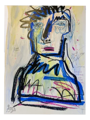 Jazzu, Strong Soul, 2025, Acrylic on Paper