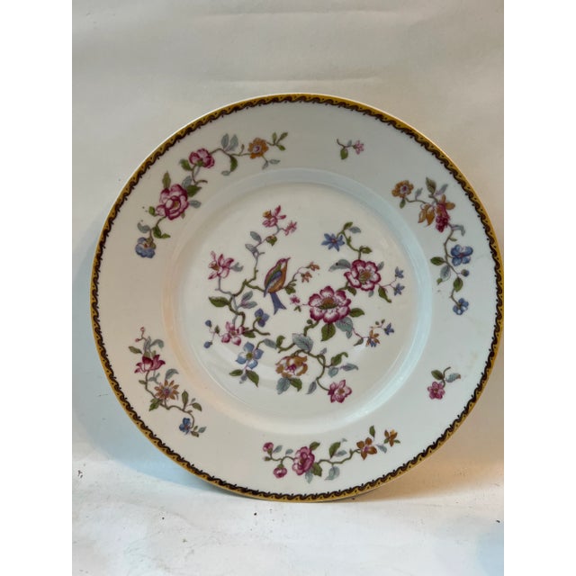 Pair of Vintage Indian Bird Haviland Porcelain Plates For Sale - Image 10 of 13