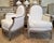 Large Pair of 19th C Louis XVI Armchairs For Sale - Image 4 of 11