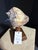 Celestial Meets the Sea Wooden Candlestick Topped With Shell-Coastal Art Sculpture For Sale - Image 4 of 5