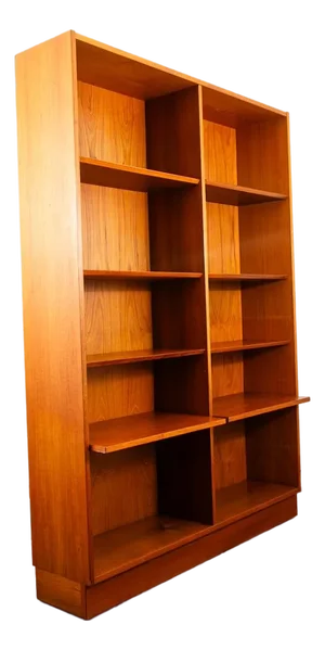 1960s Bookshelf Book Shelf Shelving Modular Poul Hundevad Teak, Attributed