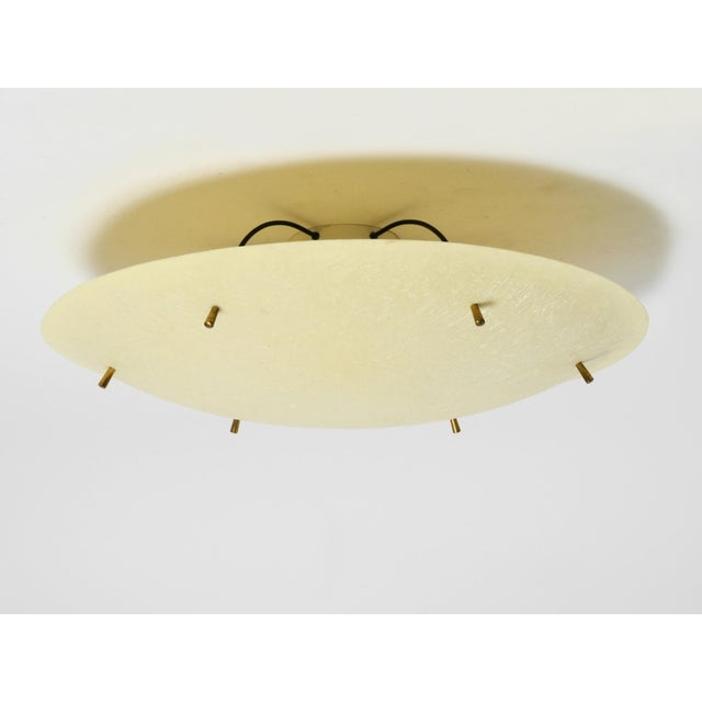 Large Mid-Century Modern Fiberglass Ceiling Lamp, 1950s For Sale - Image 4 of 18