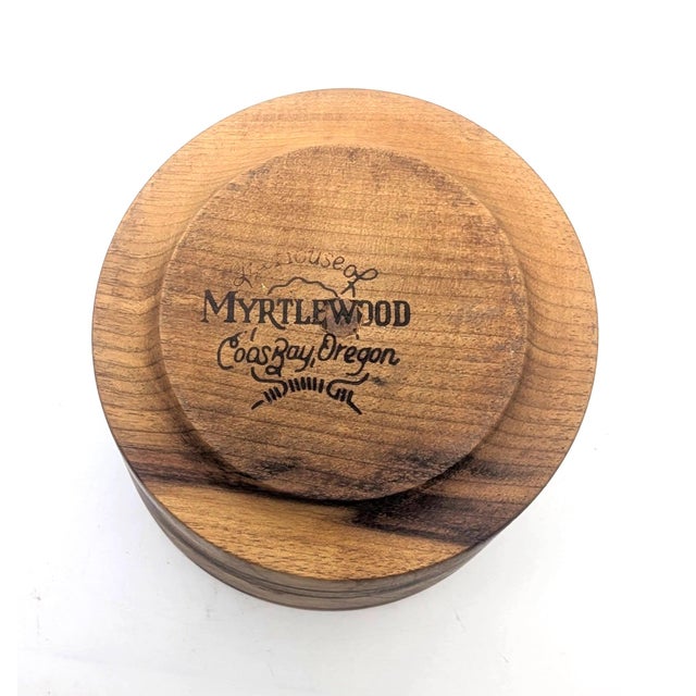 Vintage Turned & Lathed Myrtlewood Bowl For Sale - Image 10 of 11