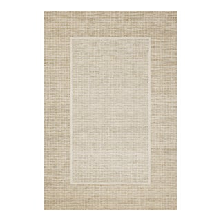 Chris Loves Julia x Loloi Briggs Wheat / Ivory 2'-3" x 3'-9" Accent Rug For Sale
