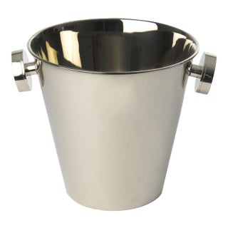 Shiny Nickel Champagne Cooler, Small For Sale