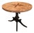 1950s French Ebony Wood and Inlaid Marble Pedestal Table For Sale