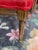 French Antique Louis XVI Style Settee 19th Century Custom Plush Red Velvet For Sale - Image 11 of 12