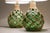 1970s 1970s Matched Pair XL Bottle Green Glass Globe Rope Macrame Net Fish Float Coastal Tiki Table Lamps Nos "New-Old-Stock" Unused For Sale - Image 5 of 13
