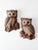 Brown Vintage 1970s Woodland Owl Wall Plaques Pair For Sale - Image 8 of 10