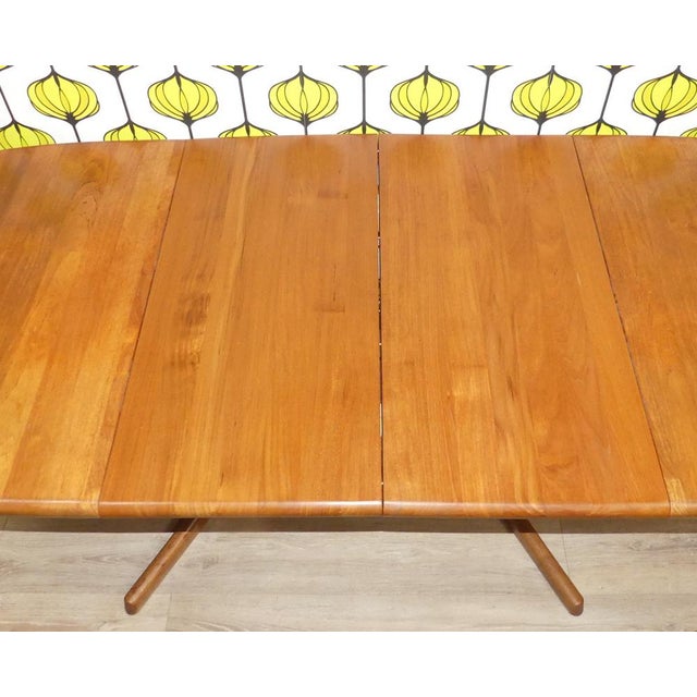 Brown Solid Teak Dining Table from Dyrlund For Sale - Image 8 of 16