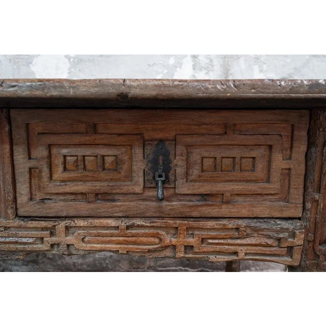 17th Century Philip IV Spanish Table with Carved Herrerian Decor For Sale - Image 5 of 10