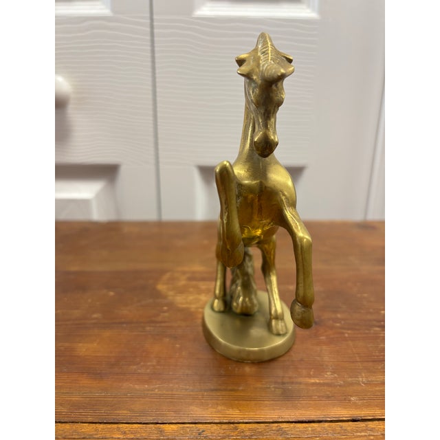 English Vintage English Brass Unicorn For Sale - Image 3 of 6