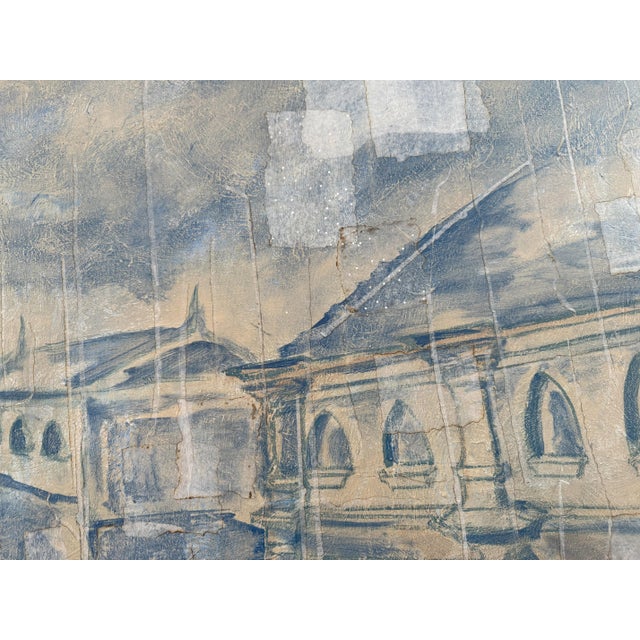 "Rue De Lyon" Abstract Architectural Mixed-Media Painting on Canvas by Louis Shields, 2020 For Sale - Image 11 of 11