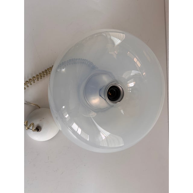 Mid-Century Italian Opaline Pendant Light Medusa by Giusto Toso for Leucos, 1970s For Sale - Image 12 of 14
