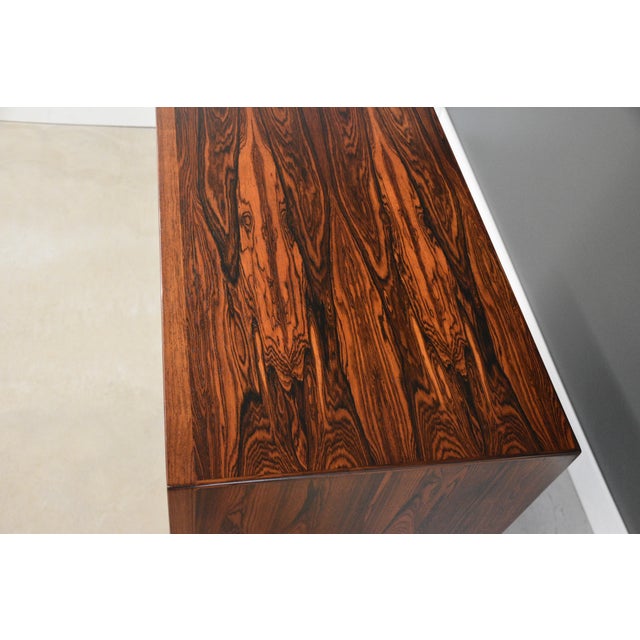 1960s Refinished Danish Modern Rosewood Armoire Dresser by Sven Madsen for Falster For Sale - Image 9 of 12