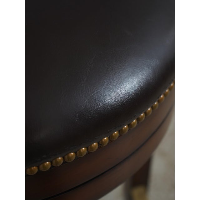Set of 4 Woodbridge Swivel Seat Bar Stool Chairs For Sale - Image 10 of 18