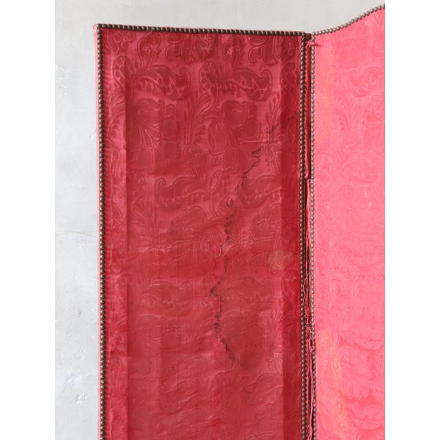 Antique Three-Panel Folding Screen with Gobelin Tapestry, 1890s For Sale - Image 12 of 16