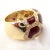 Brown Roberto Coin Giraffe Yellow Gold Enamel & Diamond Ring For Sale - Image 8 of 12