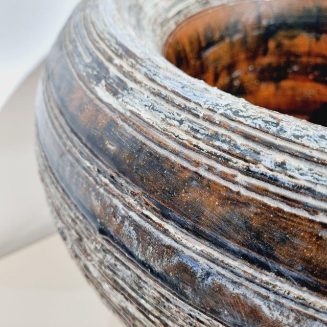 Large Brutalist Ceramic Planter from Magda Szemlér, 1980s For Sale - Image 10 of 14