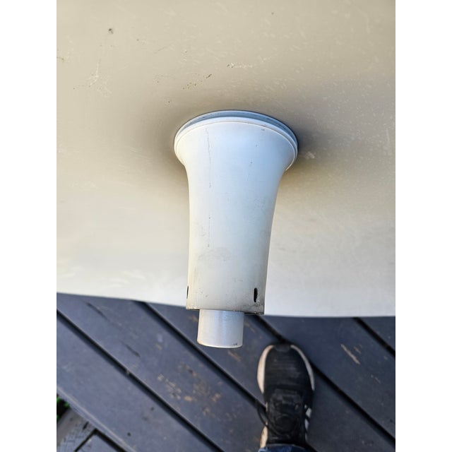 Vintage Large (36" Diameter) Gold Hanging Pendant "Ufo" Light Fixture For Sale - Image 4 of 9