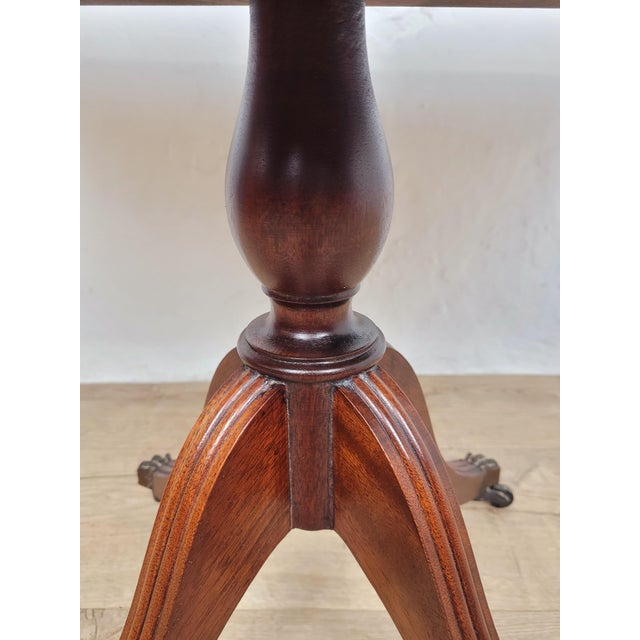 Drop Leaf Side Table in Mahogany, 1950s For Sale - Image 10 of 18