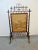 Victorian Faux Bamboo carved fire screen with Art Nouveau Scenic Group of Women