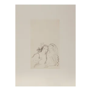1960s "Two Gypsies" Etching by Marie Laurencin