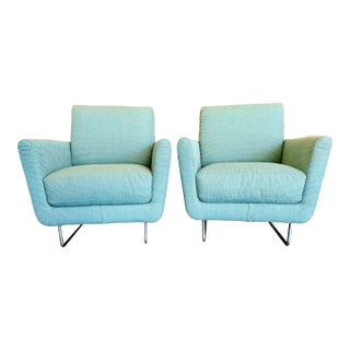 Pair of Mario Bellini Flight Lounge Chairs For Sale