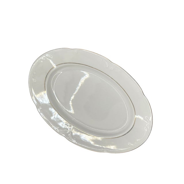 Vintage Baum Southington "Golden Rhapsody" Polish Oval Serving Platter For Sale In Birmingham - Image 6 of 11