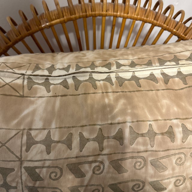 Antique White Fortuny Ashanti Down Cushion For Sale - Image 8 of 13