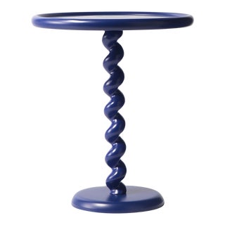 PolsPotten Twister Side Table, Deep Blue For Sale