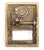 Vintage u.s. Post Office Bronze Combination Box Door For Sale - Image 4 of 5