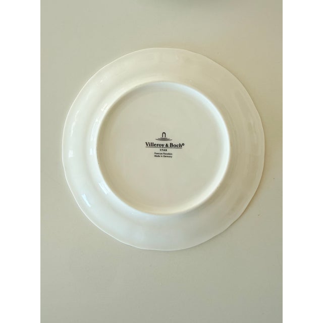 Traditional Late 20th Century Villeroy & Boch French Garden Fleurence Salad or Dessert Plates - Set of 4 For Sale - Image 3 of 4