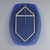 Blue Vintage Mirror with Blue Glass, Italy, 1960s For Sale - Image 8 of 10