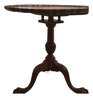 Stickley Mahogany Chippendale Pie-Crust Pedestal Table