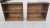 Pair Mid-Century Vintage hand crafted Solid Pine Low Bookcases. Good vintage condition. Measure 30" in width, 11" in depth...