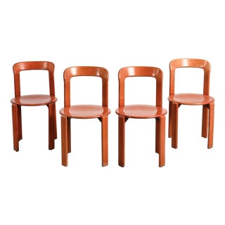 Dining Chairs by Bruno Rey for Dietiker, 1970s, Set of 4 For Sale