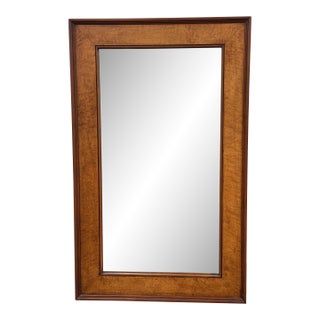 Traditional Two-Tone Wood Frame Wall Mirror For Sale
