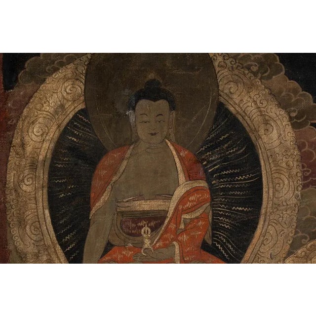 Tibetan Thangka Decoration For Sale - Image 3 of 9