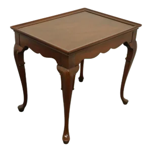 Hickory Chair Co. James River Collection Solid Mahogany Traditional Queen Anne 18x24" Accent End Table 514