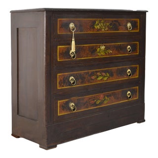 Antique Primitive American Country 4 Drawer Chest or Dresser For Sale