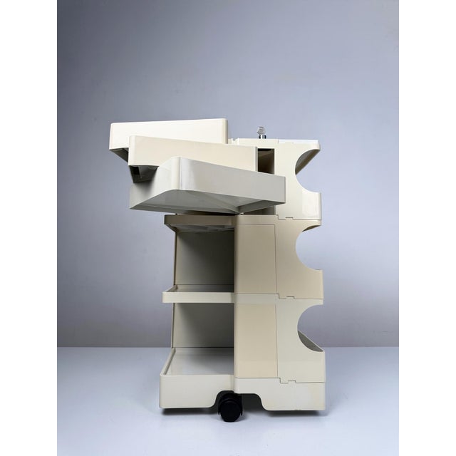 Beige Italian Boby Trolley with Key by Joe Colombo for Bieffeplast, 1970s For Sale - Image 8 of 10