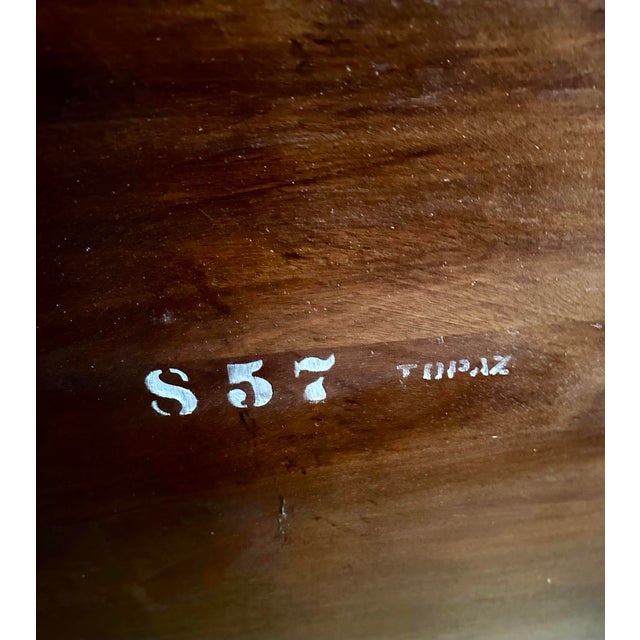 1950s Breakfront, Mid-Century Modern Unusual, Oak China Cabinet, Top Only. For Sale In Philadelphia - Image 6 of 7