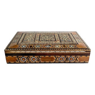 Vintage Marquetry Mosaic Trinket/Jewelry Box For Sale