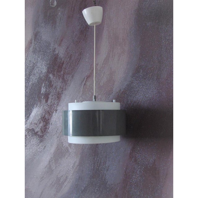 Gray Saturn Pendant Lamp by J. Hammerborg, Fog & Mørup, Denmark, 1960s For Sale - Image 8 of 14