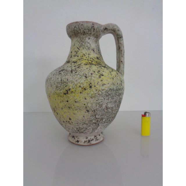 Ceramic 7302 Handled Vase by Fridegart Glatzle for Karlsruher Majolika, Germany, 1960s For Sale - Image 4 of 15