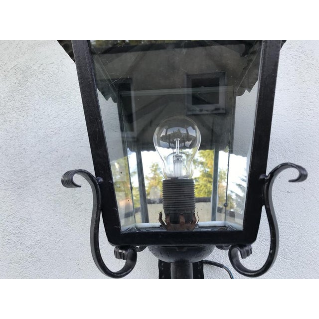 Exterior Lamp Metal and Copper Hand with Mirror, 1970s For Sale - Image 6 of 18